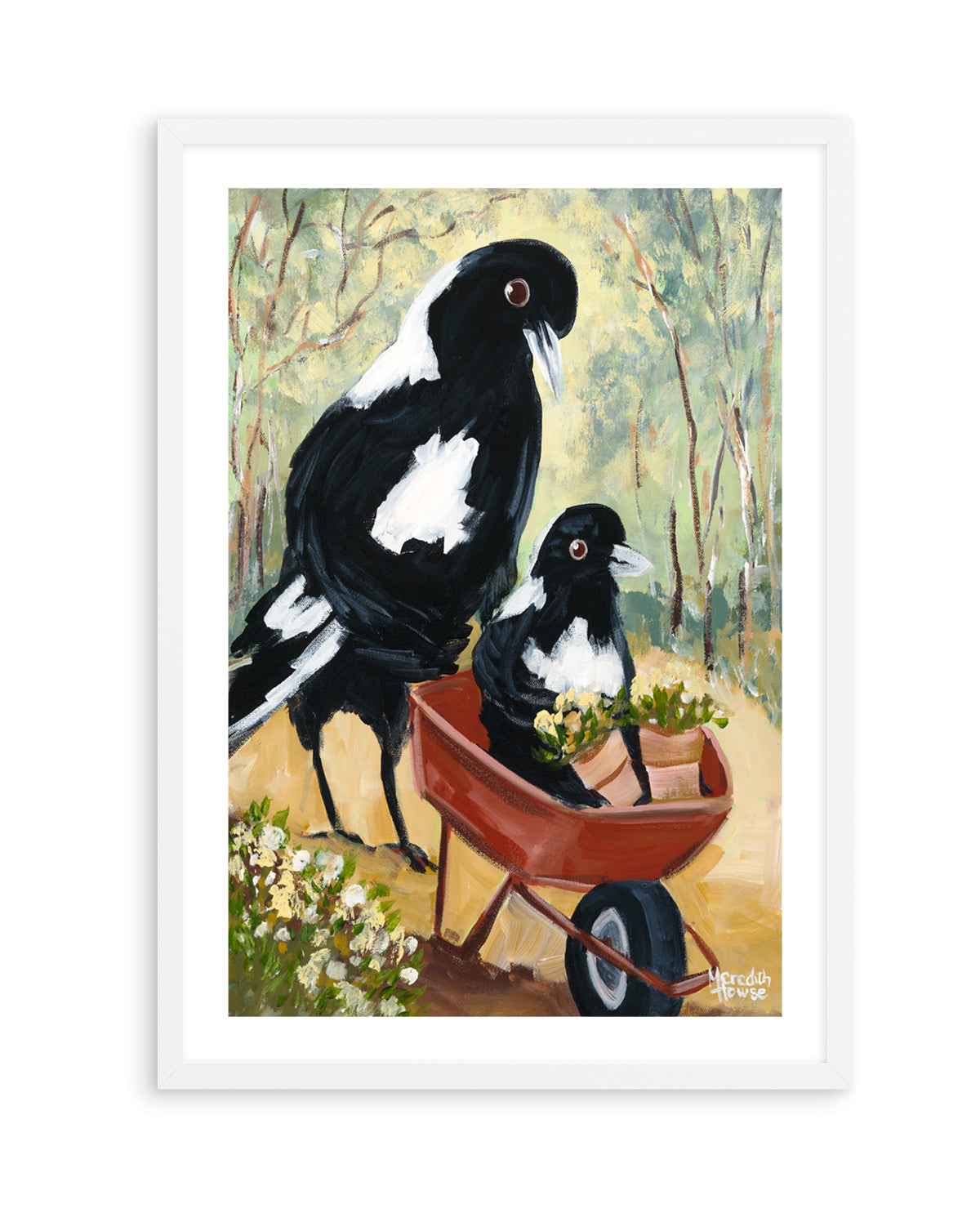 Magpie Garden by Meredith Howse | Art Print