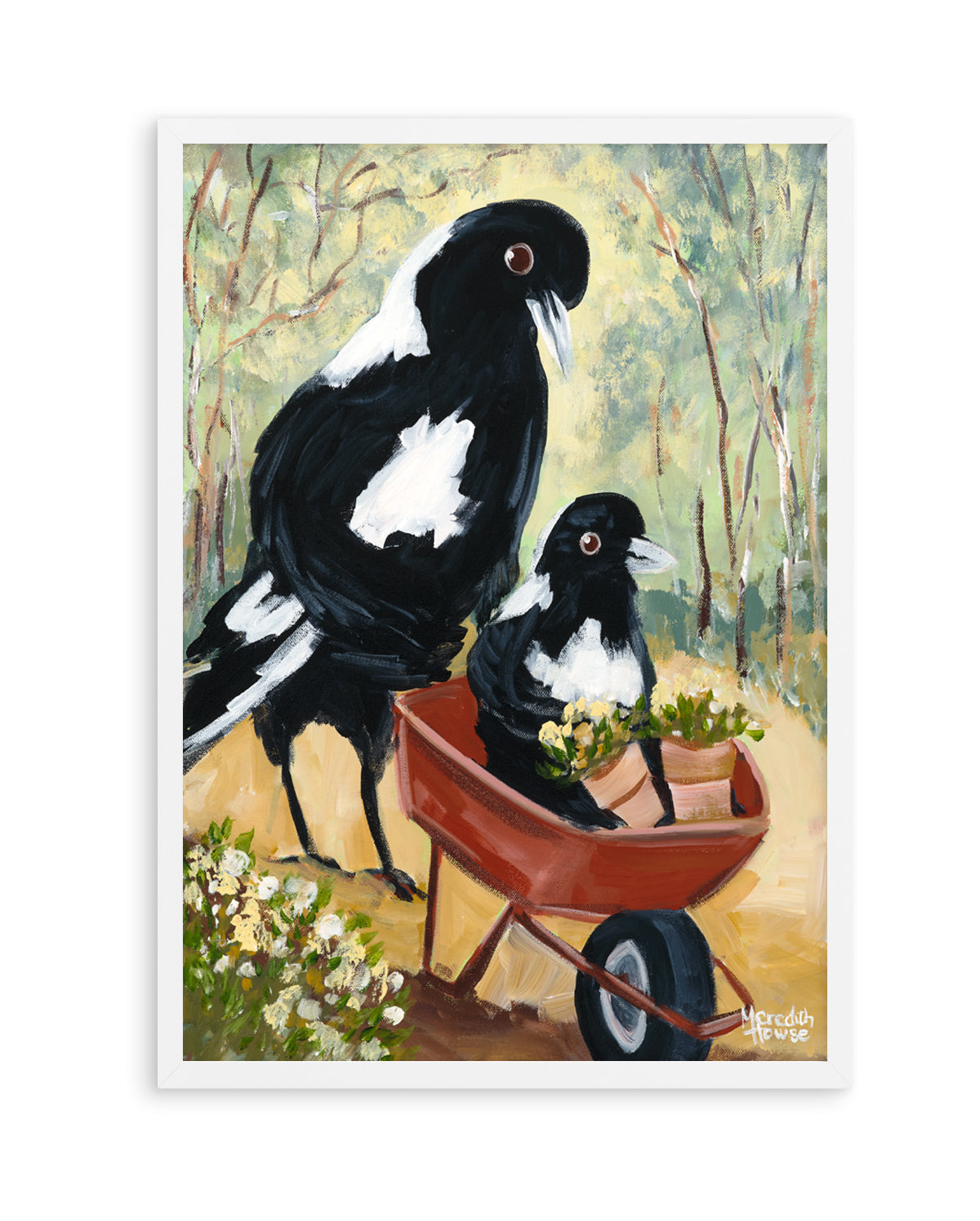 Magpie Garden by Meredith Howse | Art Print