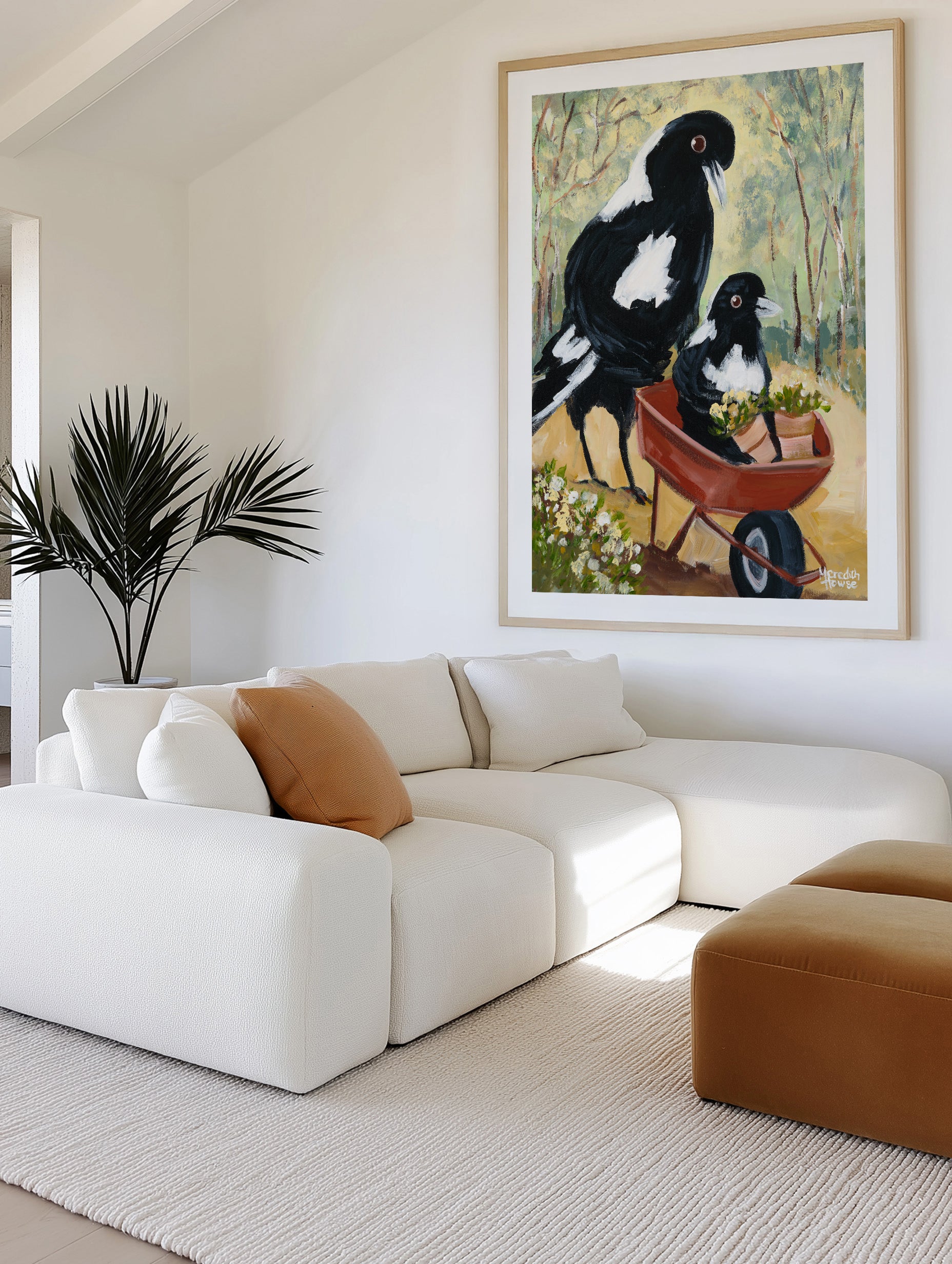 Magpie Garden by Meredith Howse | Art Print