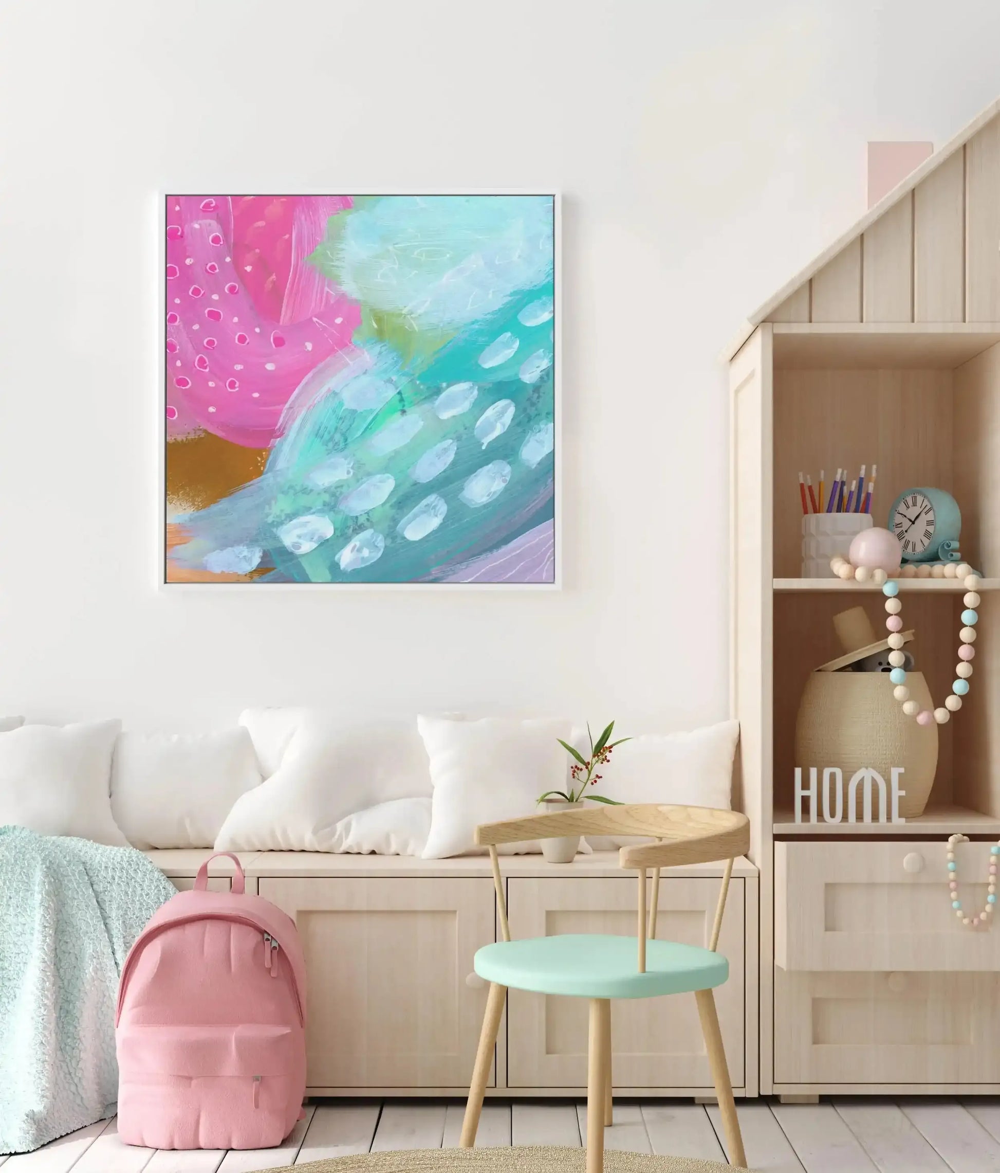 Mahli I SQ | Framed Canvas-CANVAS-You can shop wall art online with Olive et Oriel for everything from abstract art to fun kids wall art. Our beautiful modern art prints and canvas art are available from large canvas prints to wall art paintings and our proudly Australian artwork collection offers only the highest quality framed large wall art and canvas art Australia - You can buy fashion photography prints or Hampton print posters and paintings on canvas from Olive et Oriel and have them deliv