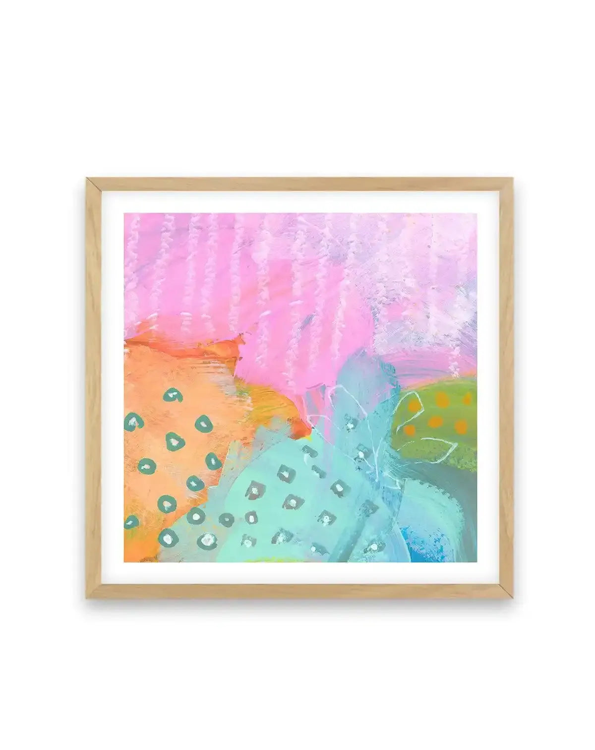 Mahli II SQ Art Print-PRINT-Olive et Oriel-Olive et Oriel-70x70 cm | 27.5" x 27.5"-Oak-With White Border-Buy-Australian-Art-Prints-Online-with-Olive-et-Oriel-Your-Artwork-Specialists-Austrailia-Decorate-With-Coastal-Photo-Wall-Art-Prints-From-Our-Beach-House-Artwork-Collection-Fine-Poster-and-Framed-Artwork