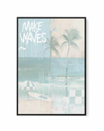 Make Waves | Framed Canvas Art Print