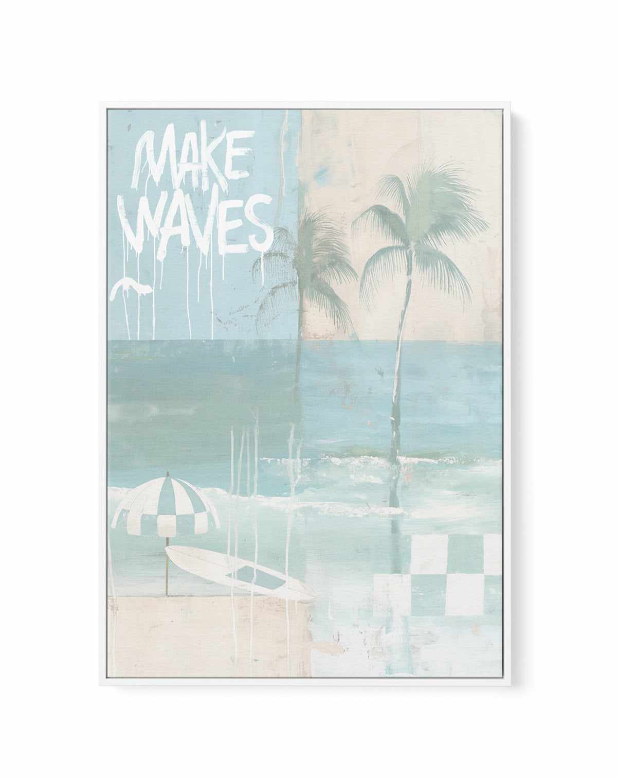 Make Waves | Framed Canvas Art Print