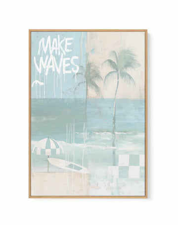Make Waves | Framed Canvas Art Print from Olive et Oriel where you can shop wallpaper and artworks online