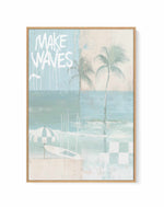 Make Waves | Framed Canvas Art Print