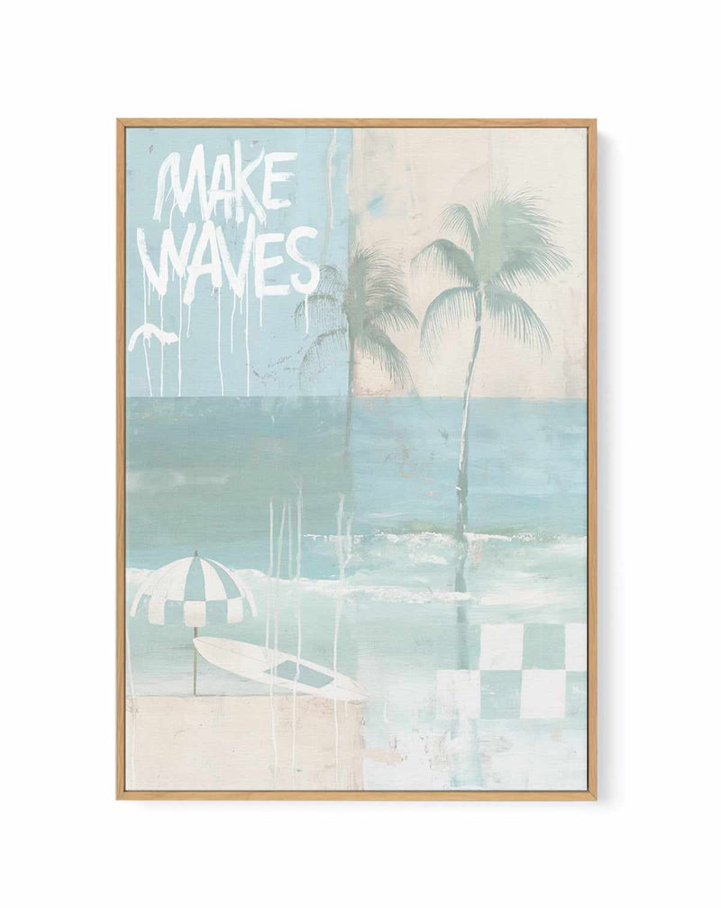 Make Waves | Framed Canvas Art Print
