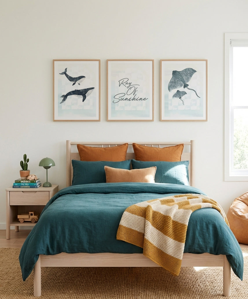 Make Waves, Ray of Sunshines & Rays | 3 Piece Wall Art Set