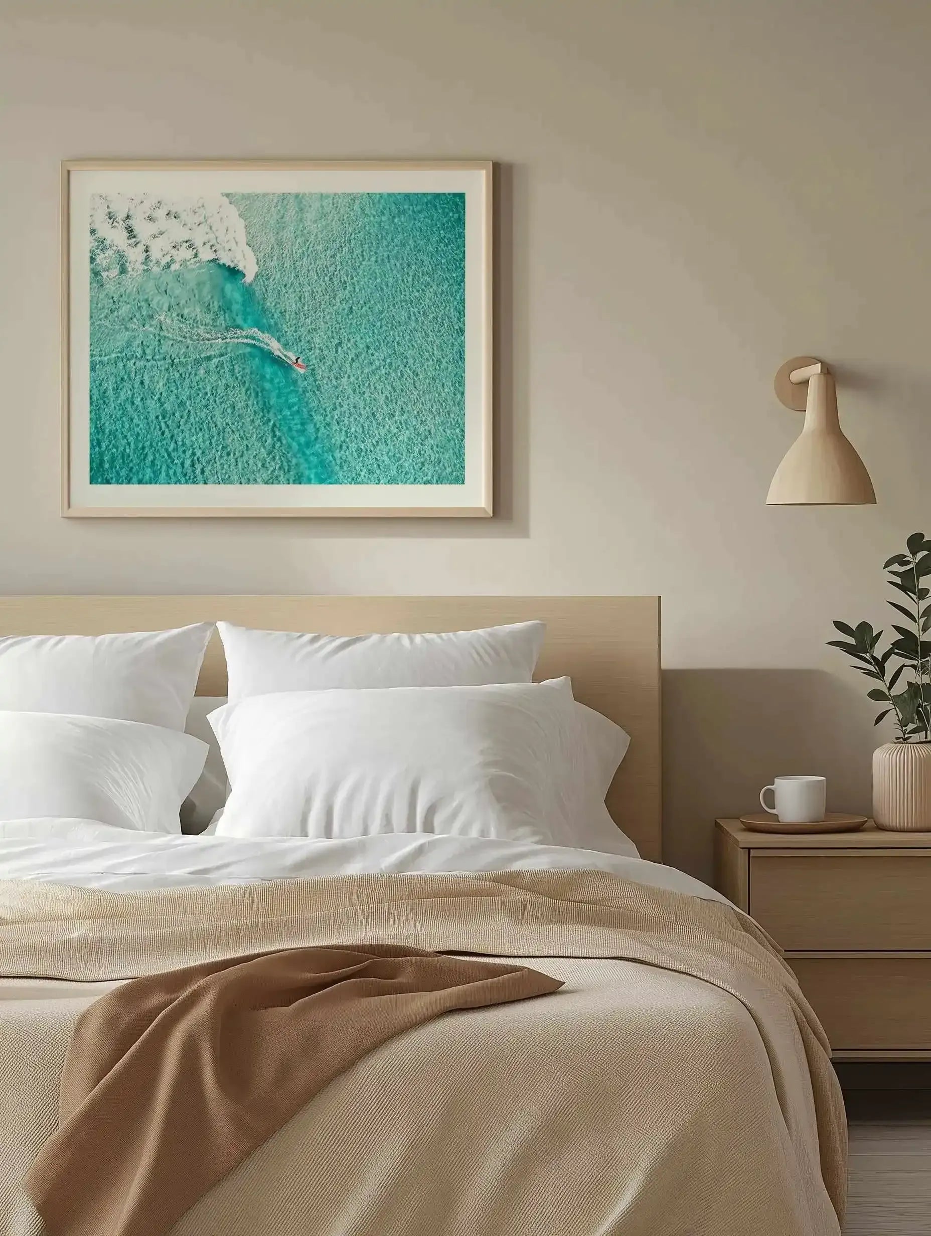 Mal Rider, Bondi | Aerial Photo Wall Art Print from Olive et Oriel where you can shop wallpaper and artworks online