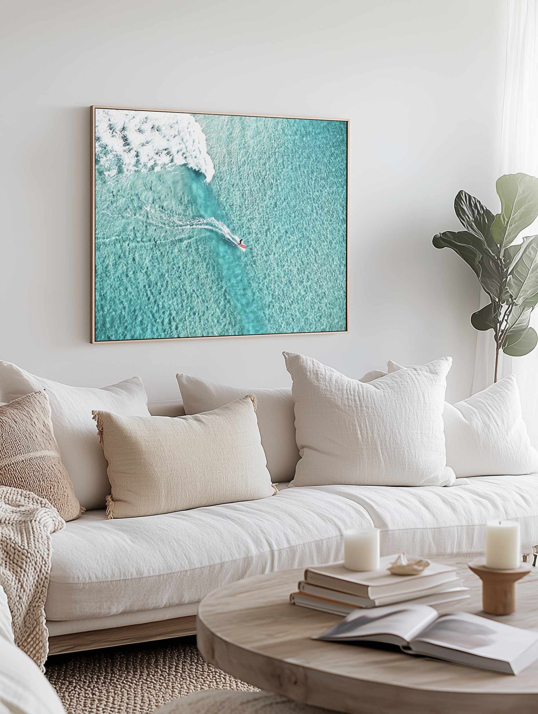 Mal Rider, Bondi | Framed Canvas Art Print