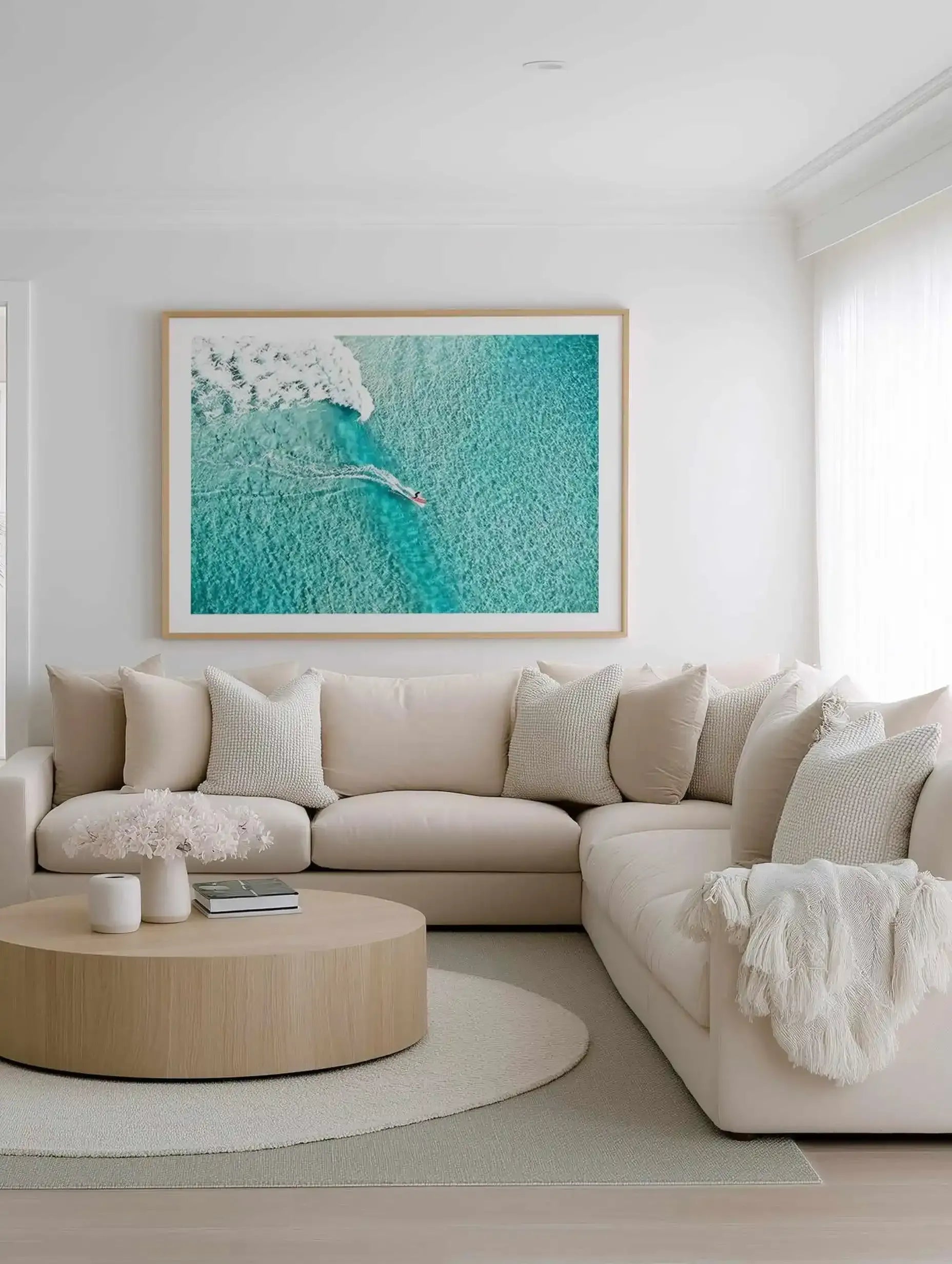 Mal Rider, Bondi | Aerial Photo Wall Art Print from Olive et Oriel where you can shop wallpaper and artworks online