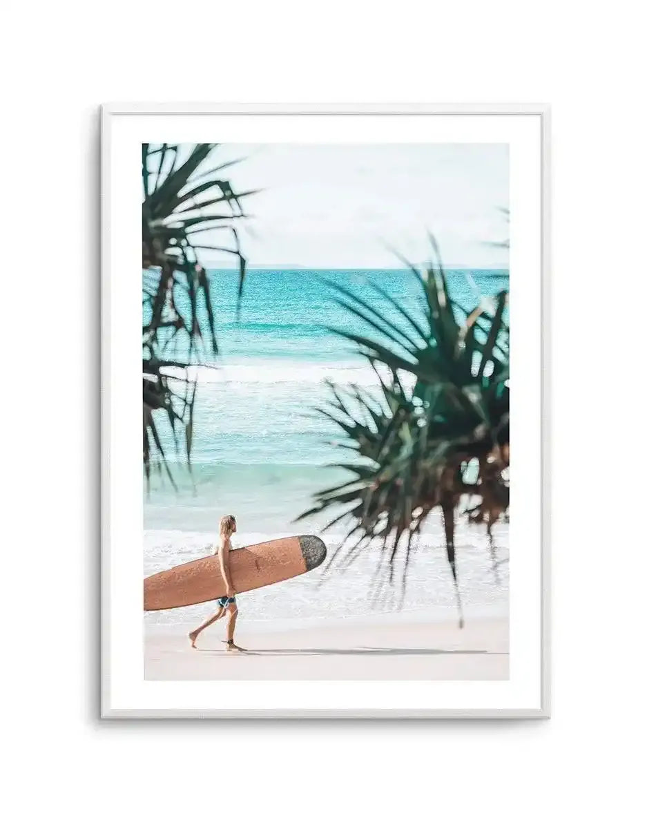 Mal Rider | Wategos Art Print-PRINT-Olive et Oriel-Olive et Oriel-A4 | 8.3" x 11.7" | 21 x 29.7cm-Unframed Art Print-With White Border-Buy-Australian-Art-Prints-Online-with-Olive-et-Oriel-Your-Artwork-Specialists-Austrailia-Decorate-With-Coastal-Photo-Wall-Art-Prints-From-Our-Beach-House-Artwork-Collection-Fine-Poster-and-Framed-Artwork