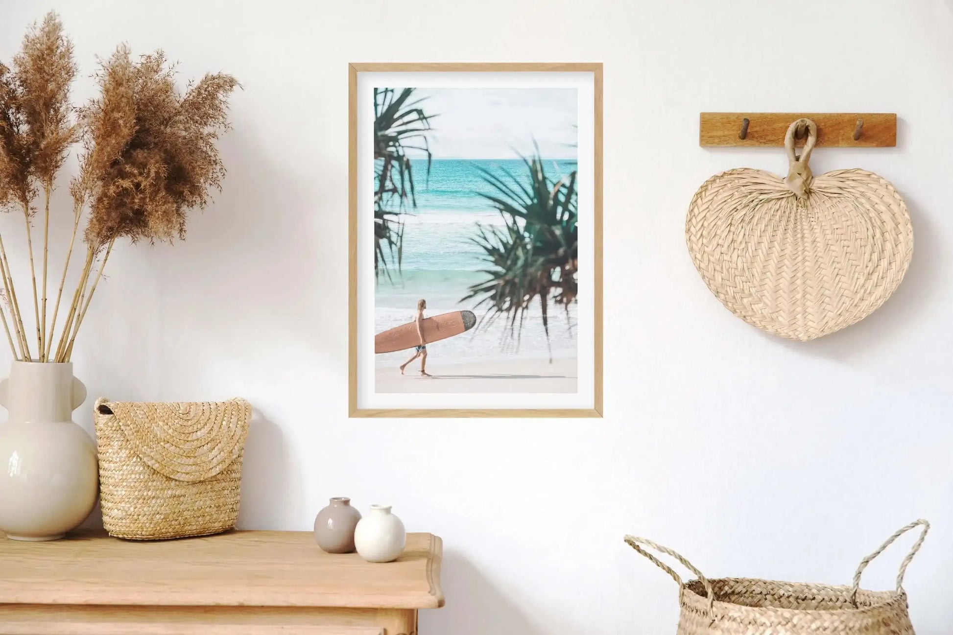 Mal Rider | Wategos Art Print-PRINT-Olive et Oriel-Olive et Oriel-Buy-Australian-Art-Prints-Online-with-Olive-et-Oriel-Your-Artwork-Specialists-Austrailia-Decorate-With-Coastal-Photo-Wall-Art-Prints-From-Our-Beach-House-Artwork-Collection-Fine-Poster-and-Framed-Artwork