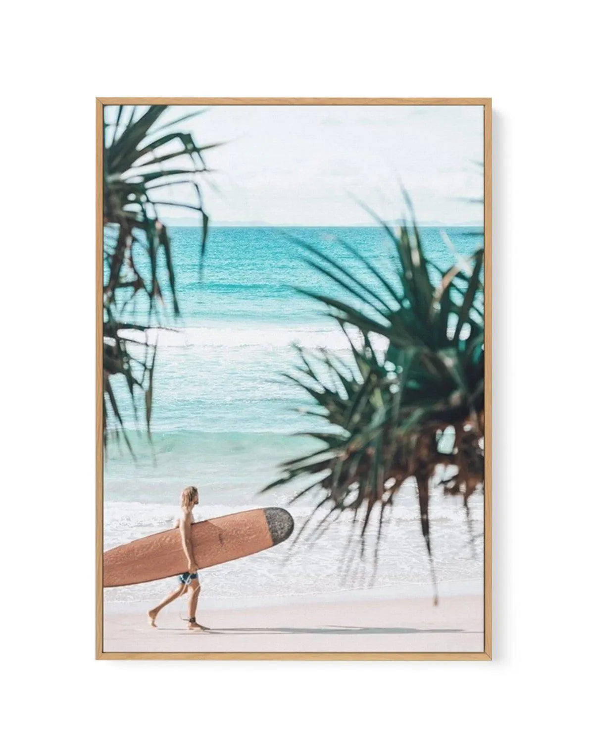 Mal Rider | Wategos | Framed Canvas-CANVAS-You can shop wall art online with Olive et Oriel for everything from abstract art to fun kids wall art. Our beautiful modern art prints and canvas art are available from large canvas prints to wall art paintings and our proudly Australian artwork collection offers only the highest quality framed large wall art and canvas art Australia - You can buy fashion photography prints or Hampton print posters and paintings on canvas from Olive et Oriel and have t