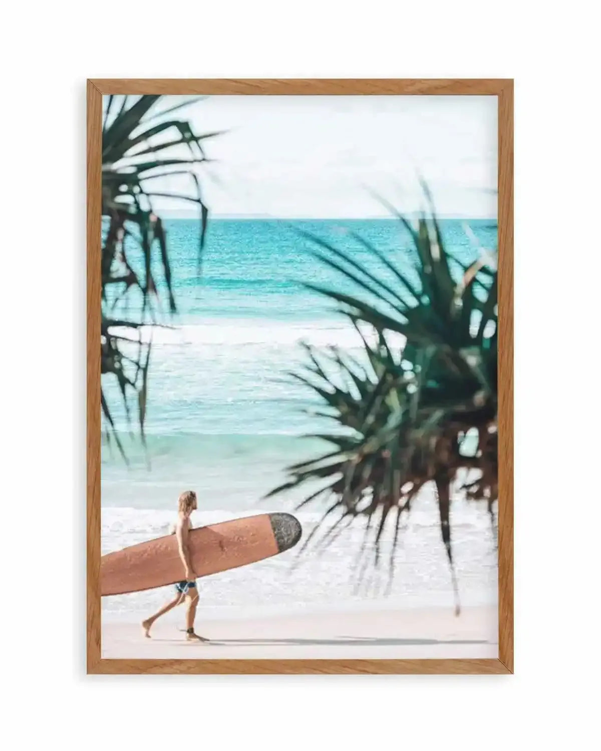 Mal Rider | Wategos Beach Art Print from Olive et Oriel where you can shop wallpaper and artworks online