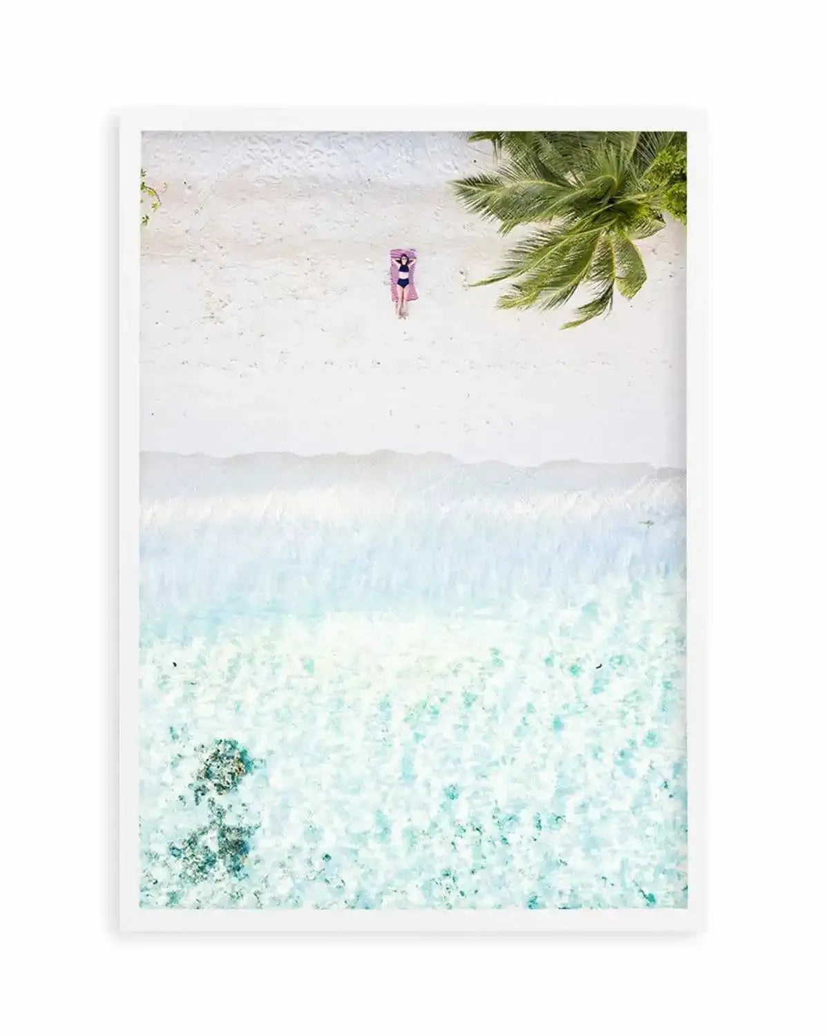 Maldives From Above Art Print from Olive et Oriel where you can shop wallpaper and artworks online