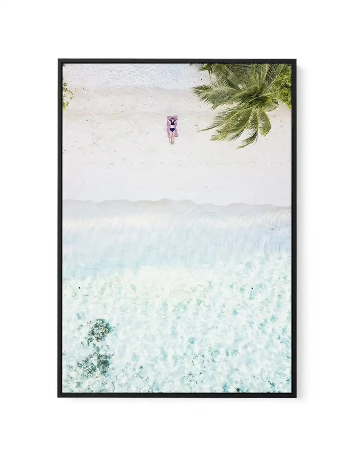 Maldives From Above | Framed Canvas-CANVAS-You can shop wall art online with Olive et Oriel for everything from abstract art to fun kids wall art. Our beautiful modern art prints and canvas art are available from large canvas prints to wall art paintings and our proudly Australian artwork collection offers only the highest quality framed large wall art and canvas art Australia - You can buy fashion photography prints or Hampton print posters and paintings on canvas from Olive et Oriel and have t