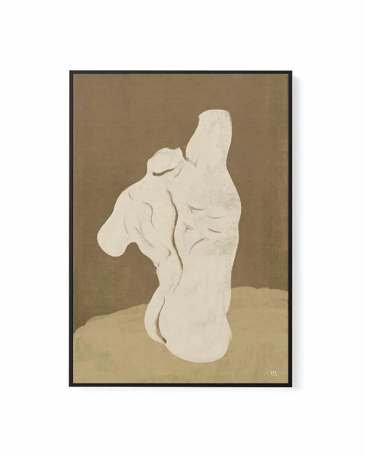 Male Torso by Marco Marella | Framed Canvas Art Print from Olive et Oriel where you can shop wallpaper and artworks online
