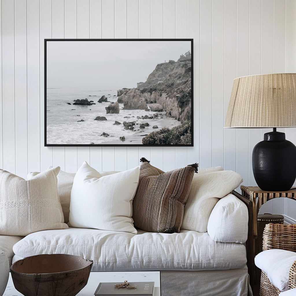 Malibu Beach XV | Framed Canvas Art Print