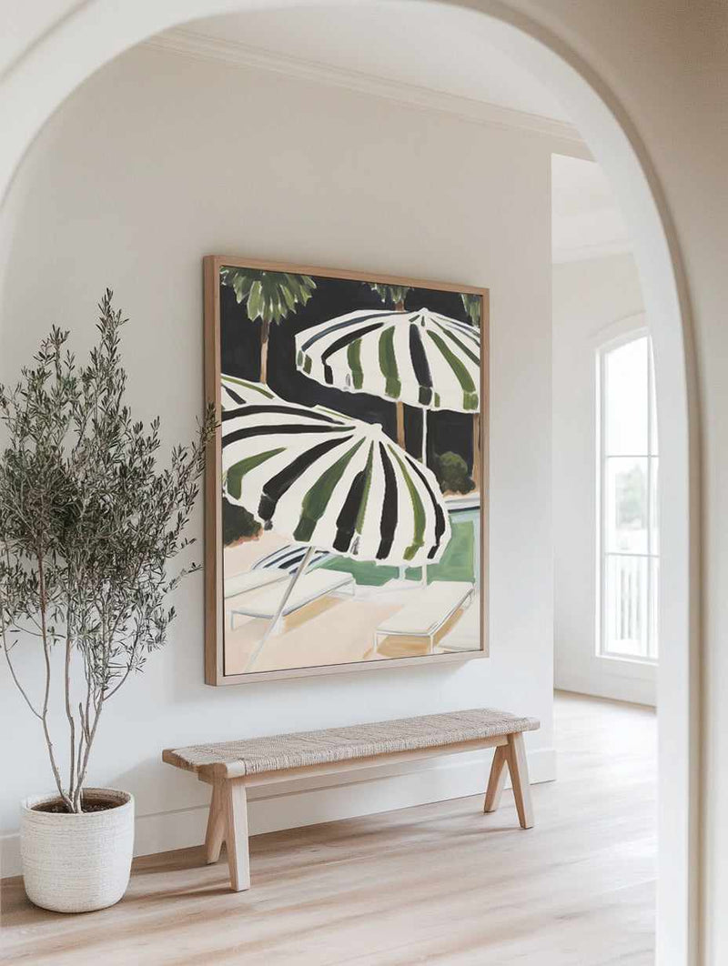 Malibu Chateau I | Framed Canvas Art Print from Olive et Oriel where you can shop wallpaper and artworks online