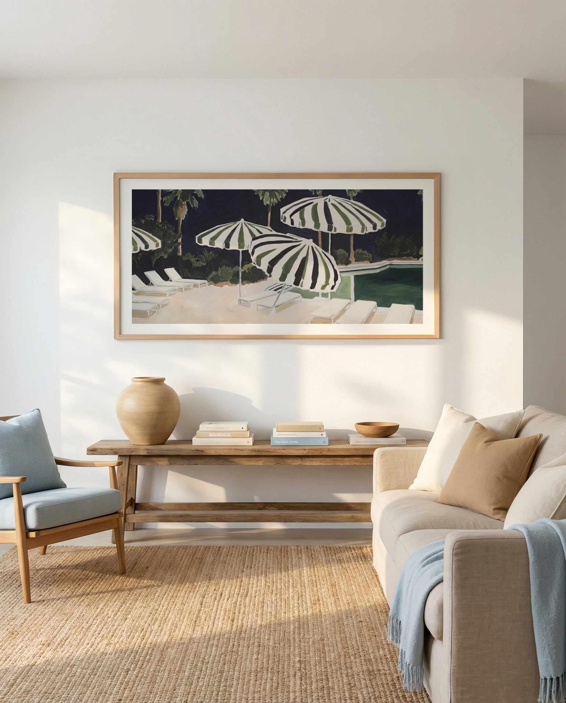 Malibu Chateau LS | Panoramic Art Print from Olive et Oriel where you can shop wallpaper and artworks online