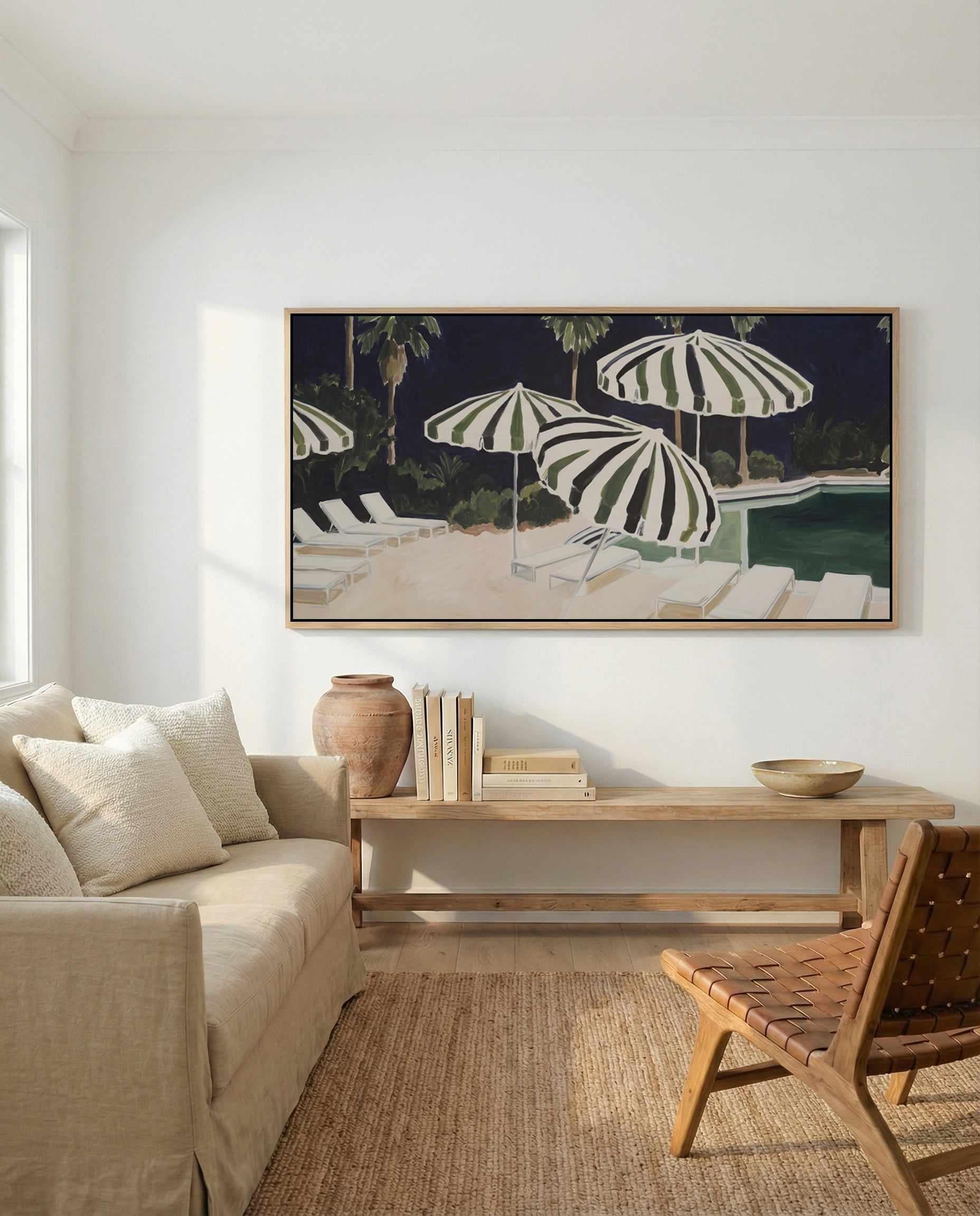 Malibu Chateau LS | Panoramic Canvas Art Print from Olive et Oriel where you can shop wallpaper and artworks online
