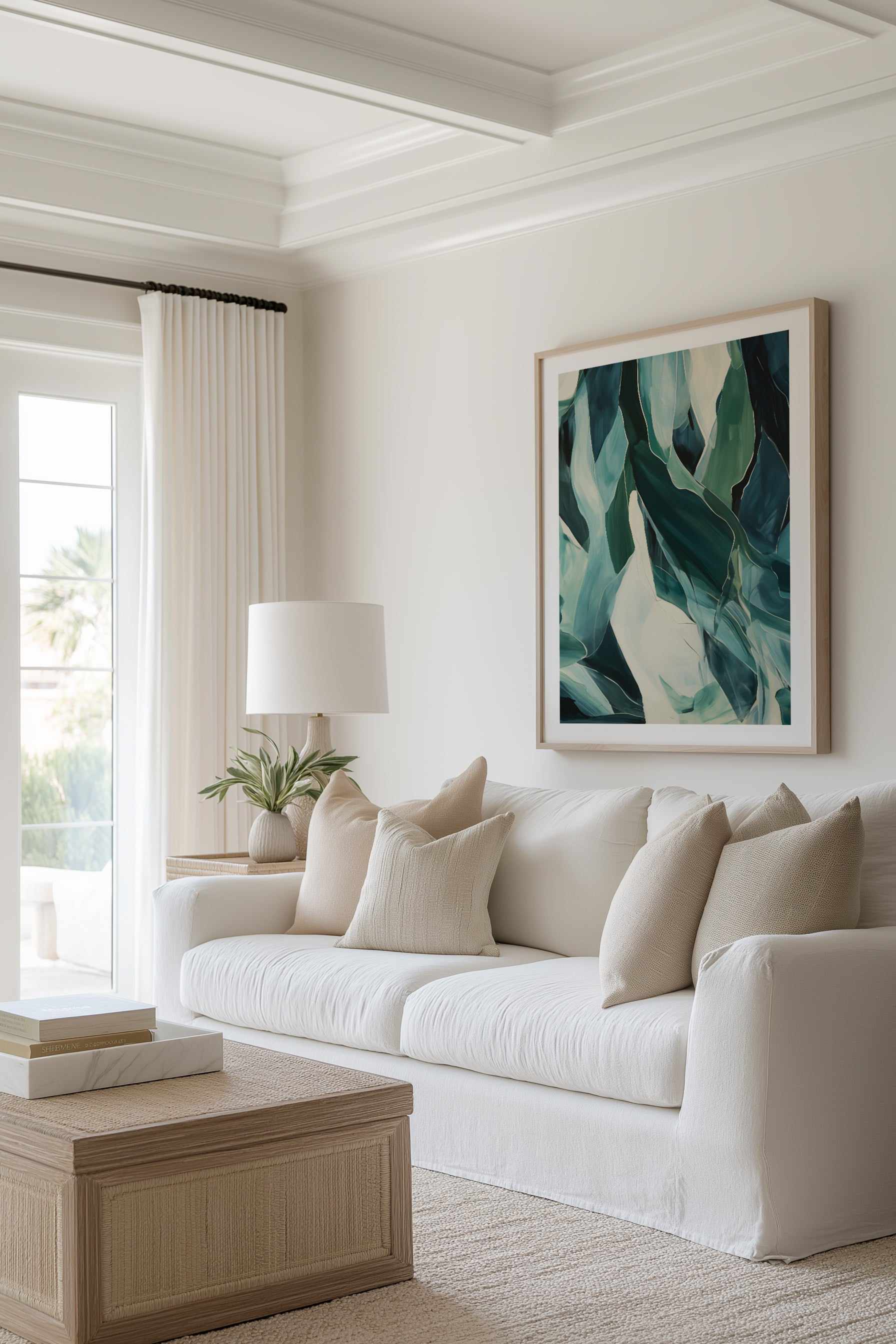 Malibu Seaglass I | Art Print from Olive et Oriel where you can shop wallpaper and artworks online