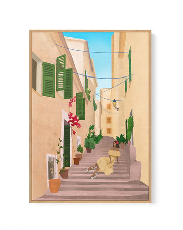 Mallorca By Petra Lizde | Framed Canvas Art Print from Olive et Oriel where you can shop wallpaper and artworks online