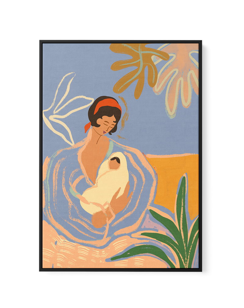 Mama by Arty Guava | Framed Canvas Art Print