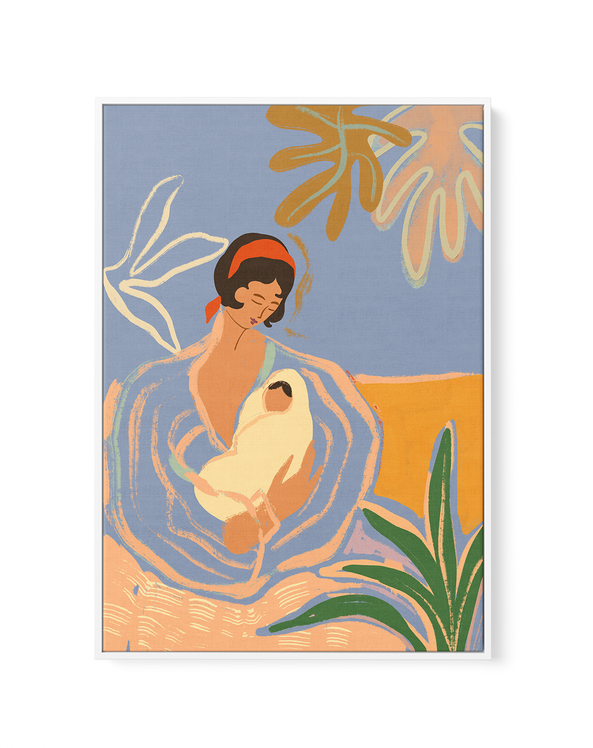 Mama by Arty Guava | Framed Canvas Art Print