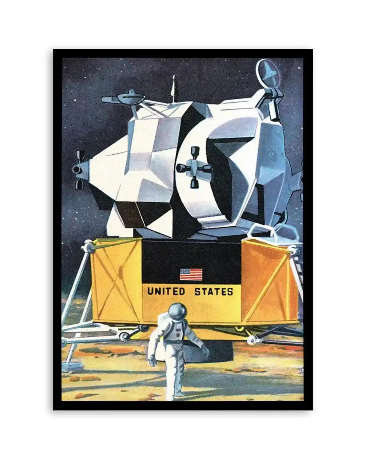 Man on the Moon Art Print from Olive et Oriel where you can shop wallpaper and artworks online