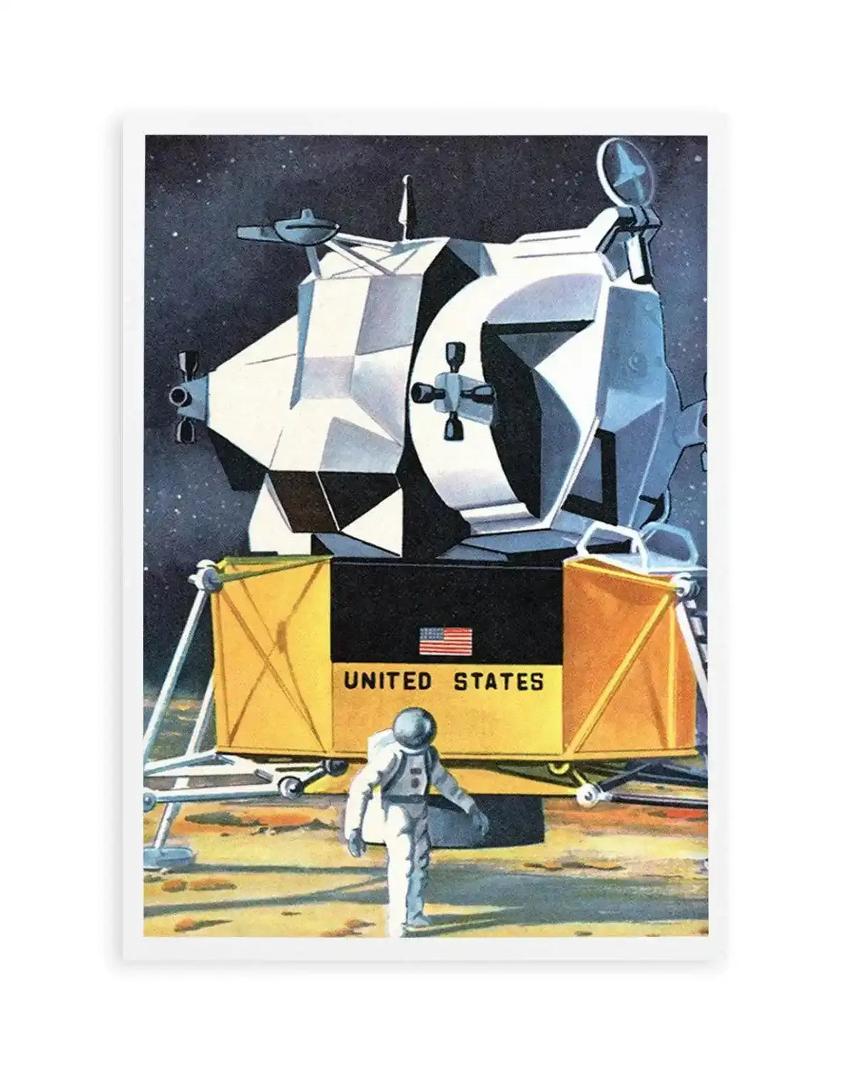 Man on the Moon Art Print from Olive et Oriel where you can shop wallpaper and artworks online
