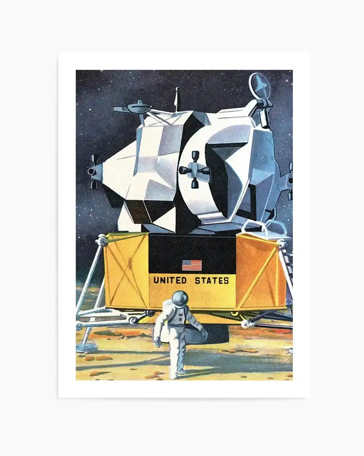 Man on the Moon Art Print from Olive et Oriel where you can shop wallpaper and artworks online