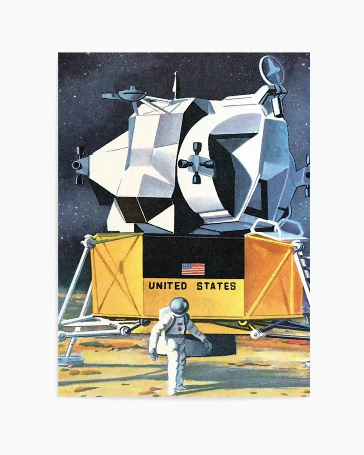 Man on the Moon Art Print from Olive et Oriel where you can shop wallpaper and artworks online