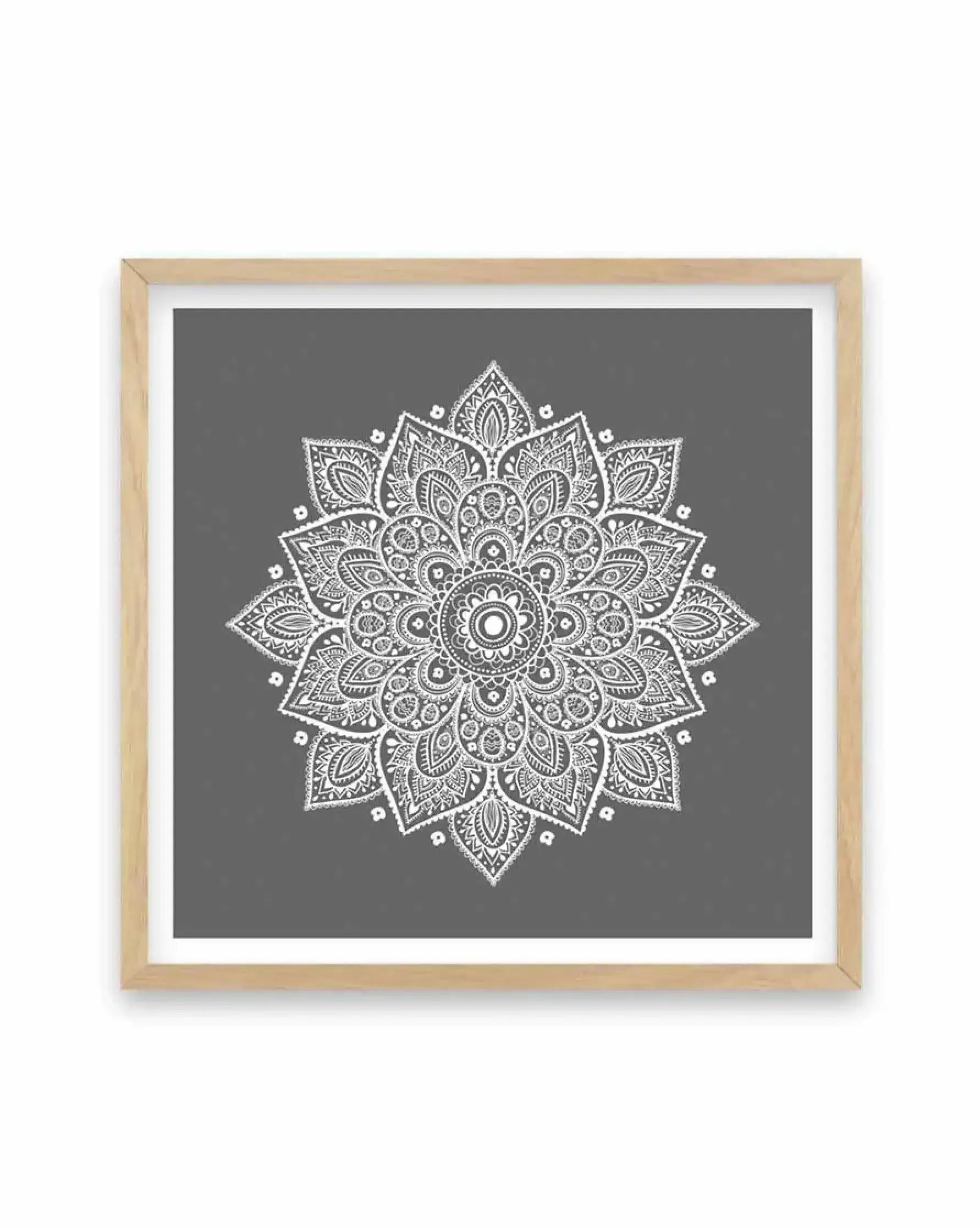 Mandala | Charcoal SQ Art Print-Buy-Bohemian-Wall-Art-Print-And-Boho-Pictures-from-Olive-et-Oriel-Bohemian-Wall-Art-Print-And-Boho-Pictures-And-Also-Boho-Abstract-Art-Paintings-On-Canvas-For-A-Girls-Bedroom-Wall-Decor-Collection-of-Boho-Style-Feminine-Art-Poster-and-Framed-Artwork-Update-Your-Home-Decorating-Style-With-These-Beautiful-Wall-Art-Prints-Australia