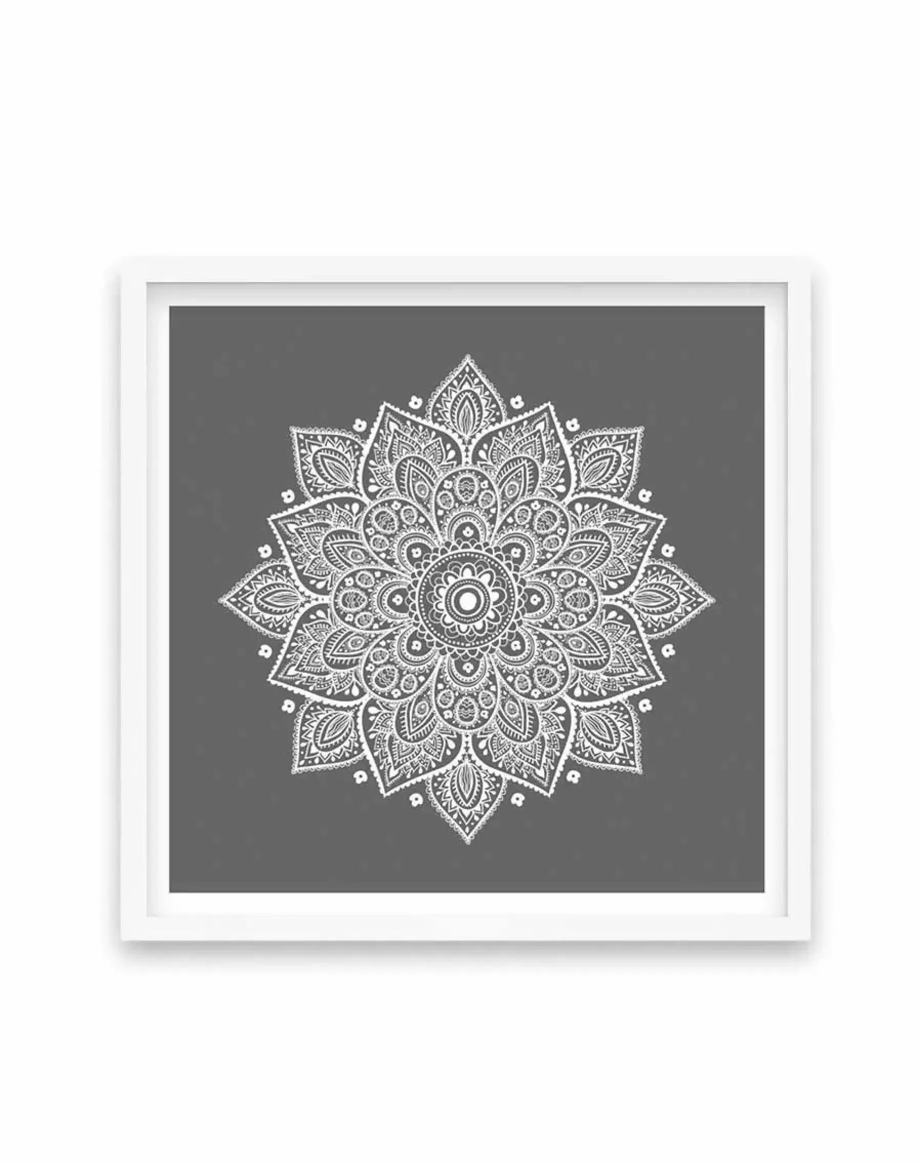 Mandala | Charcoal SQ Art Print-Buy-Bohemian-Wall-Art-Print-And-Boho-Pictures-from-Olive-et-Oriel-Bohemian-Wall-Art-Print-And-Boho-Pictures-And-Also-Boho-Abstract-Art-Paintings-On-Canvas-For-A-Girls-Bedroom-Wall-Decor-Collection-of-Boho-Style-Feminine-Art-Poster-and-Framed-Artwork-Update-Your-Home-Decorating-Style-With-These-Beautiful-Wall-Art-Prints-Australia