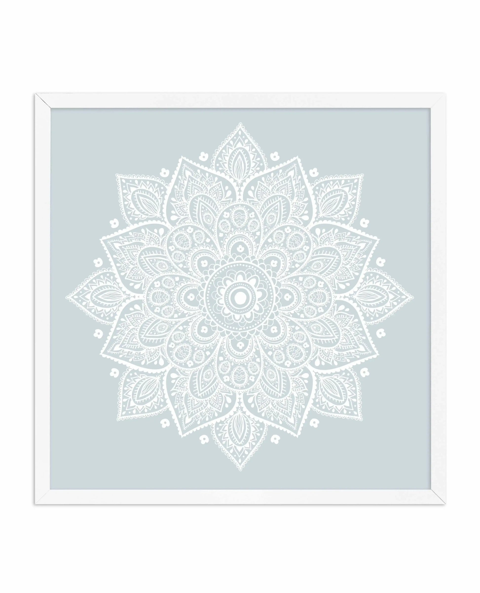 Mandala | Pale Blue SQ Art Print-Buy-Bohemian-Wall-Art-Print-And-Boho-Pictures-from-Olive-et-Oriel-Bohemian-Wall-Art-Print-And-Boho-Pictures-And-Also-Boho-Abstract-Art-Paintings-On-Canvas-For-A-Girls-Bedroom-Wall-Decor-Collection-of-Boho-Style-Feminine-Art-Poster-and-Framed-Artwork-Update-Your-Home-Decorating-Style-With-These-Beautiful-Wall-Art-Prints-Australia