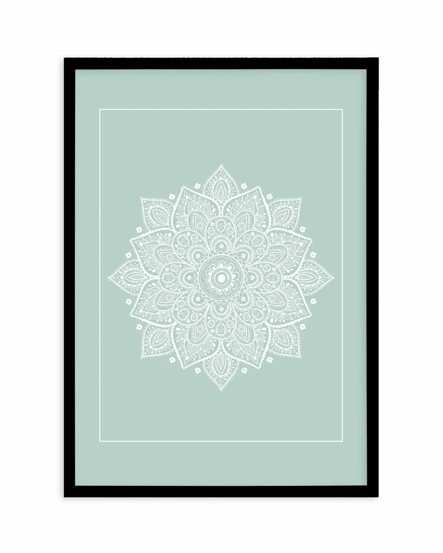 Mandala | Seafoam Art Print-Buy-Bohemian-Wall-Art-Print-And-Boho-Pictures-from-Olive-et-Oriel-Bohemian-Wall-Art-Print-And-Boho-Pictures-And-Also-Boho-Abstract-Art-Paintings-On-Canvas-For-A-Girls-Bedroom-Wall-Decor-Collection-of-Boho-Style-Feminine-Art-Poster-and-Framed-Artwork-Update-Your-Home-Decorating-Style-With-These-Beautiful-Wall-Art-Prints-Australia