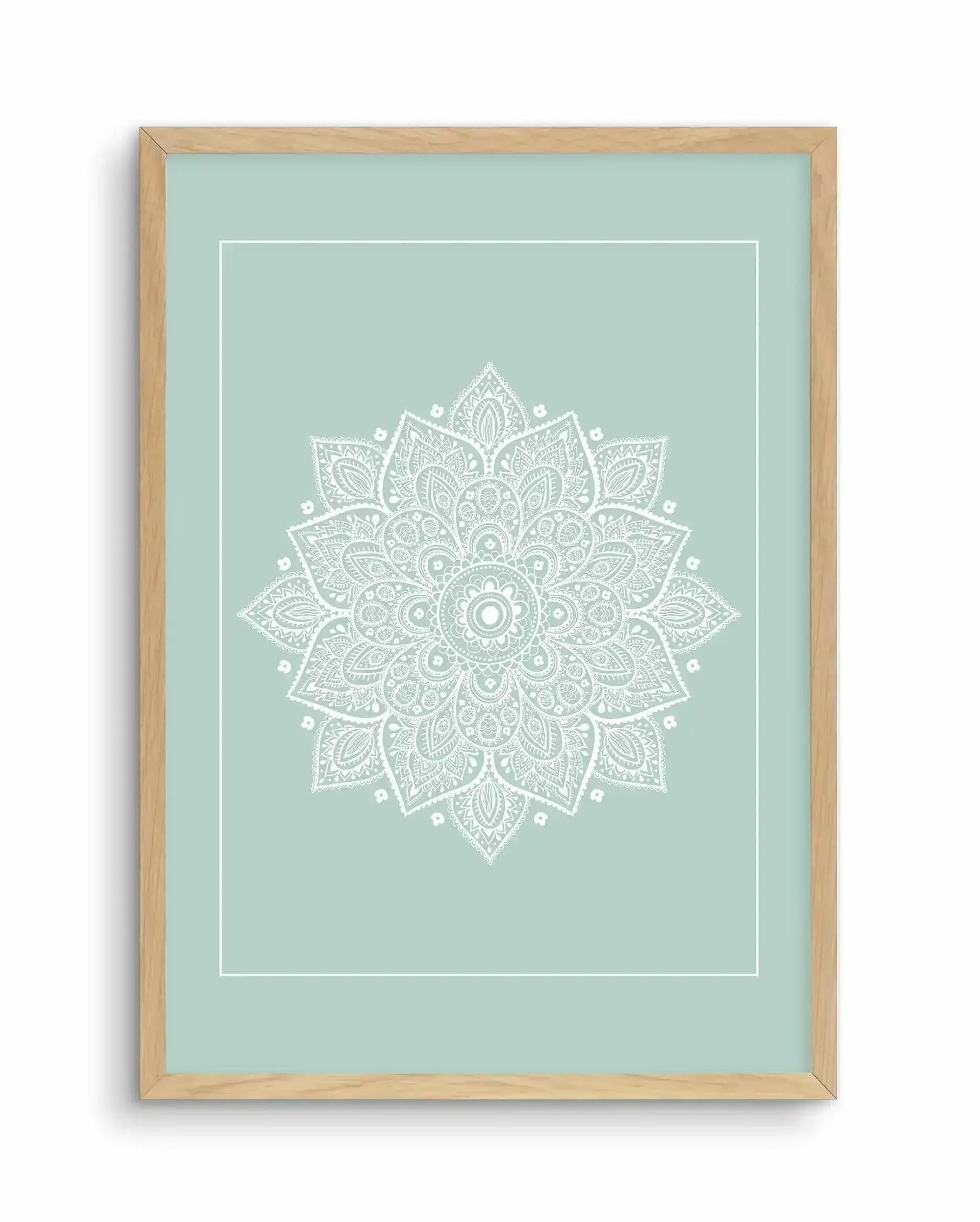 Mandala | Seafoam Art Print-Buy-Bohemian-Wall-Art-Print-And-Boho-Pictures-from-Olive-et-Oriel-Bohemian-Wall-Art-Print-And-Boho-Pictures-And-Also-Boho-Abstract-Art-Paintings-On-Canvas-For-A-Girls-Bedroom-Wall-Decor-Collection-of-Boho-Style-Feminine-Art-Poster-and-Framed-Artwork-Update-Your-Home-Decorating-Style-With-These-Beautiful-Wall-Art-Prints-Australia