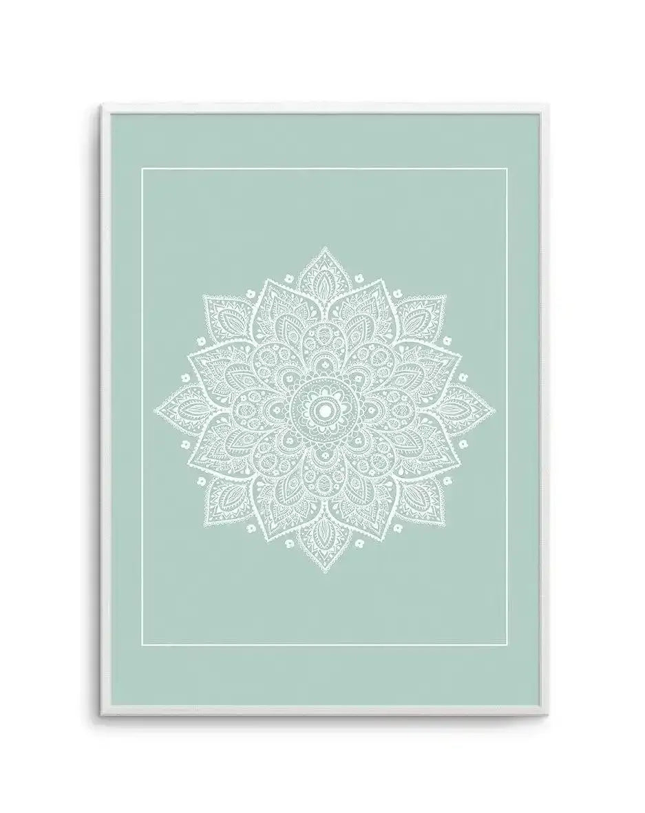 Mandala | Seafoam Art Print-Buy-Bohemian-Wall-Art-Print-And-Boho-Pictures-from-Olive-et-Oriel-Bohemian-Wall-Art-Print-And-Boho-Pictures-And-Also-Boho-Abstract-Art-Paintings-On-Canvas-For-A-Girls-Bedroom-Wall-Decor-Collection-of-Boho-Style-Feminine-Art-Poster-and-Framed-Artwork-Update-Your-Home-Decorating-Style-With-These-Beautiful-Wall-Art-Prints-Australia