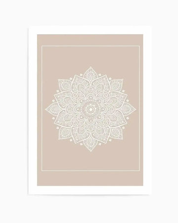 Mandala | Nude Art Print from Olive et Oriel where you can shop wallpaper and artworks online