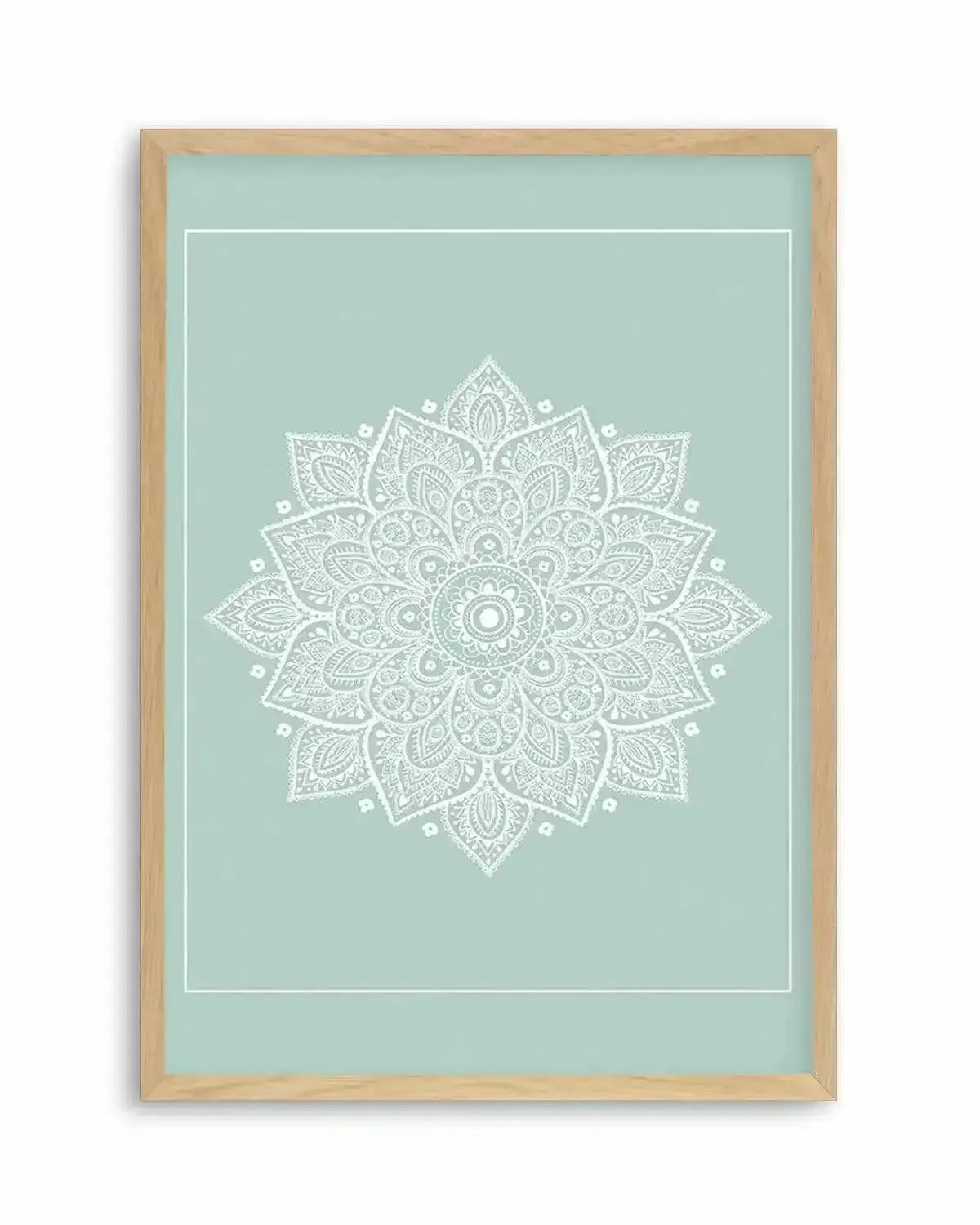 Mandala | Seafoam Art Print from Olive et Oriel where you can shop wallpaper and artworks online