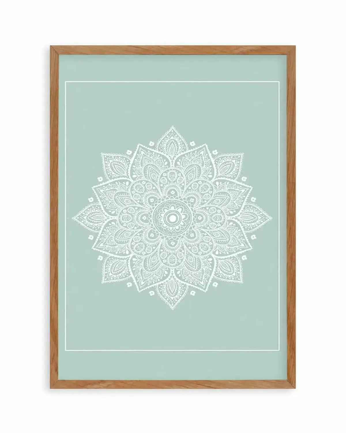 Mandala | Seafoam Art Print from Olive et Oriel where you can shop wallpaper and artworks online