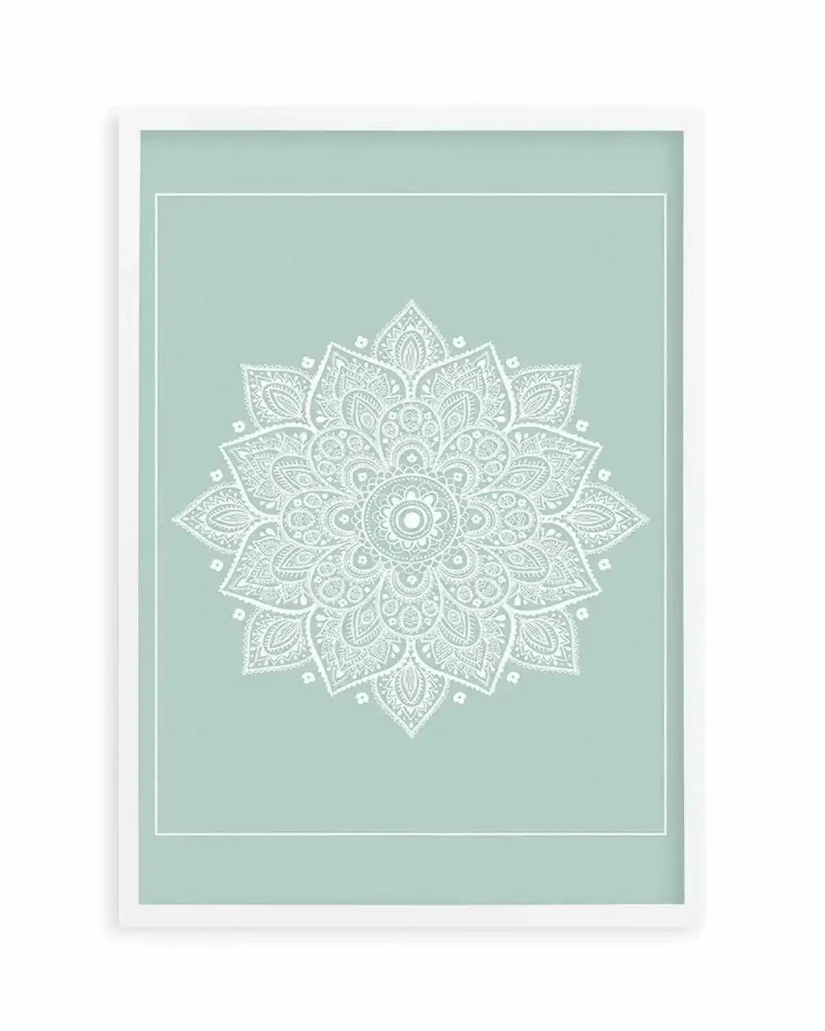 Mandala | Seafoam Art Print from Olive et Oriel where you can shop wallpaper and artworks online