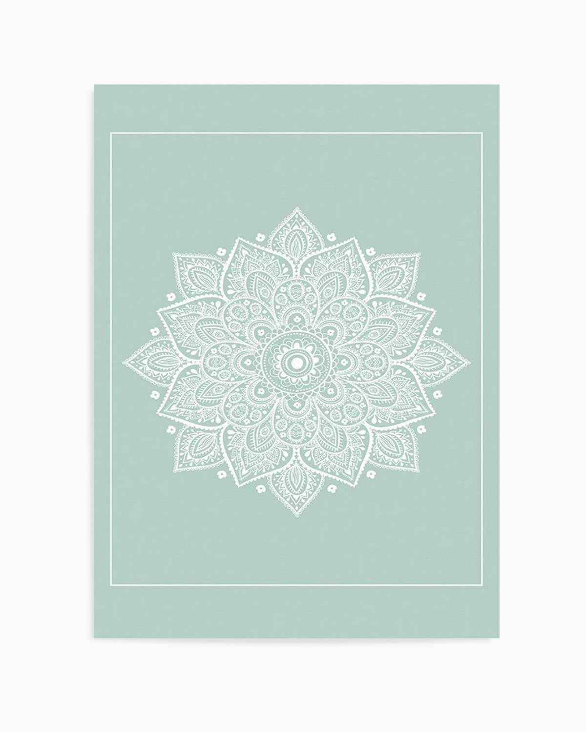 Mandala | Seafoam Art Print