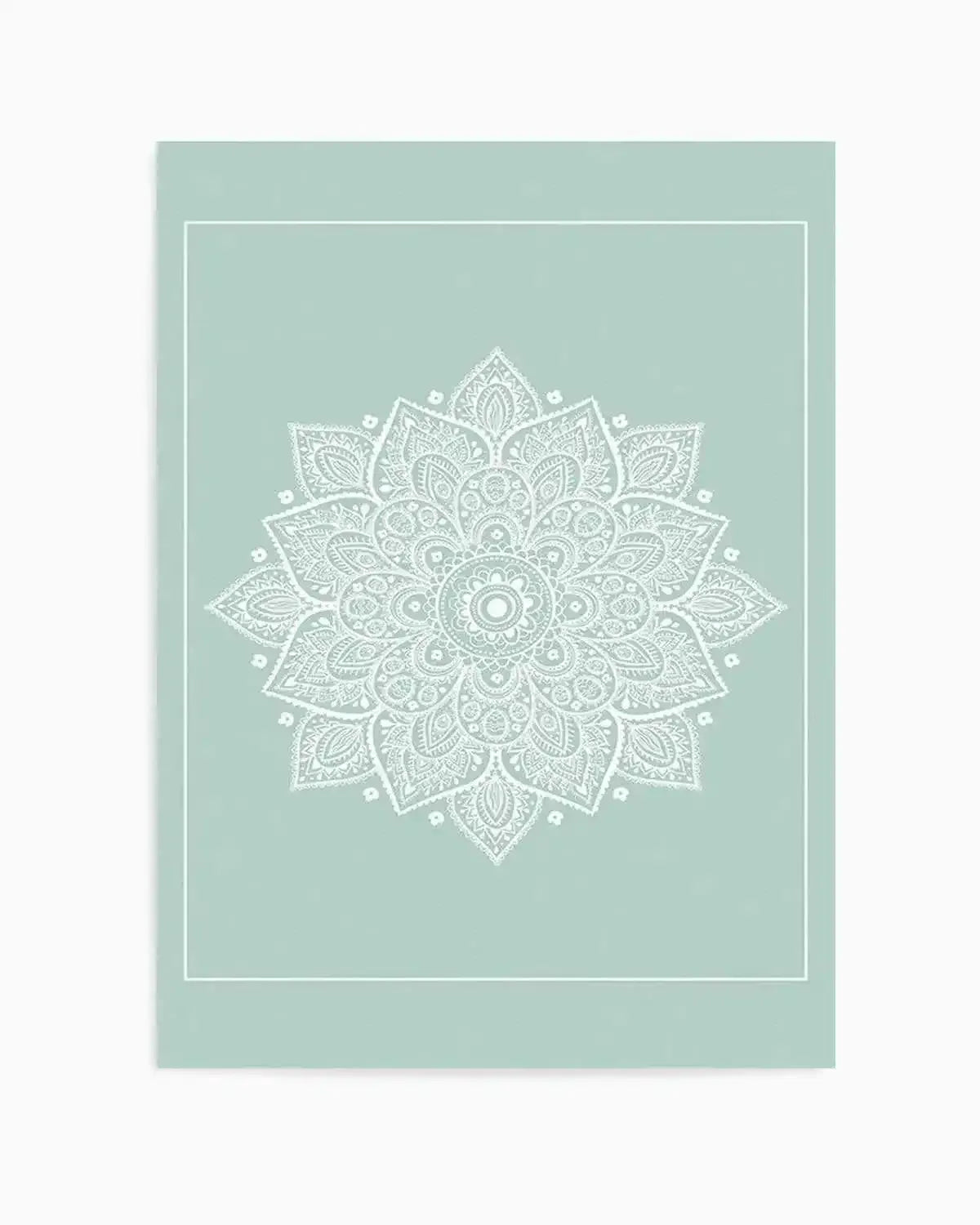 Mandala | Seafoam Art Print from Olive et Oriel where you can shop wallpaper and artworks online