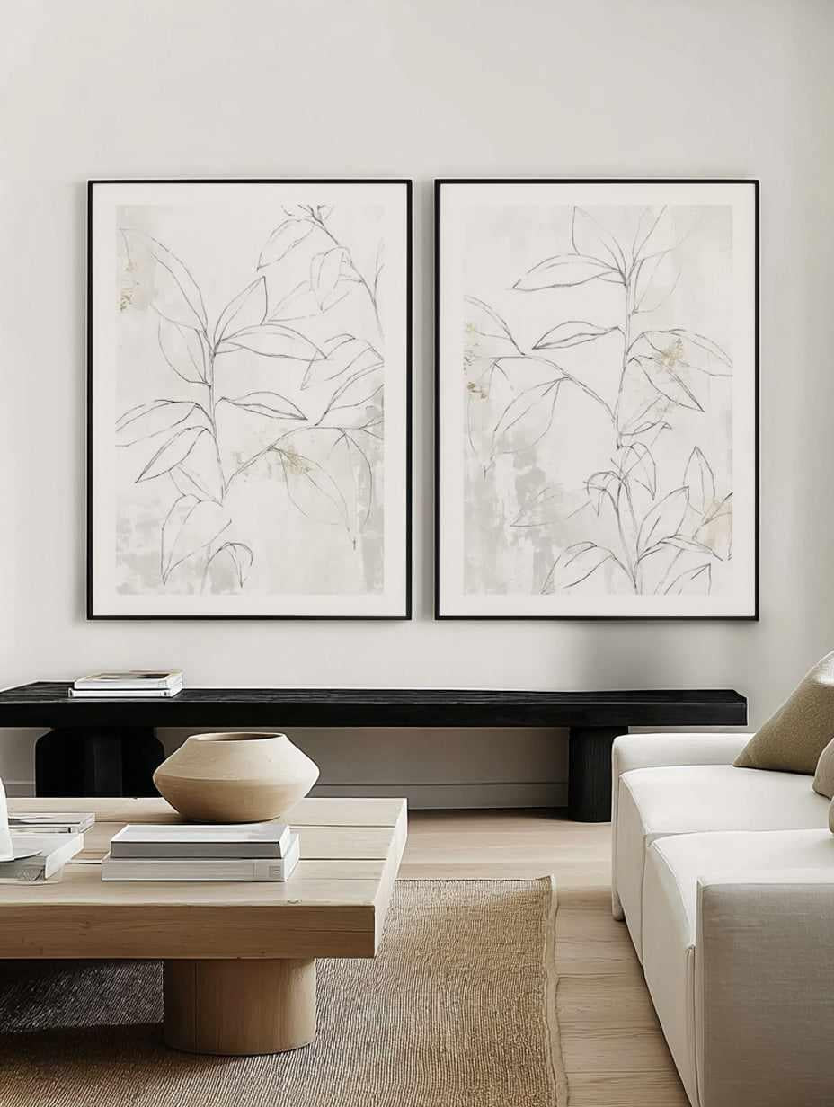 Mandola I & II Art Print Set of 2 | Matching Wall Art from Olive et Oriel where you can shop wallpaper and artworks online