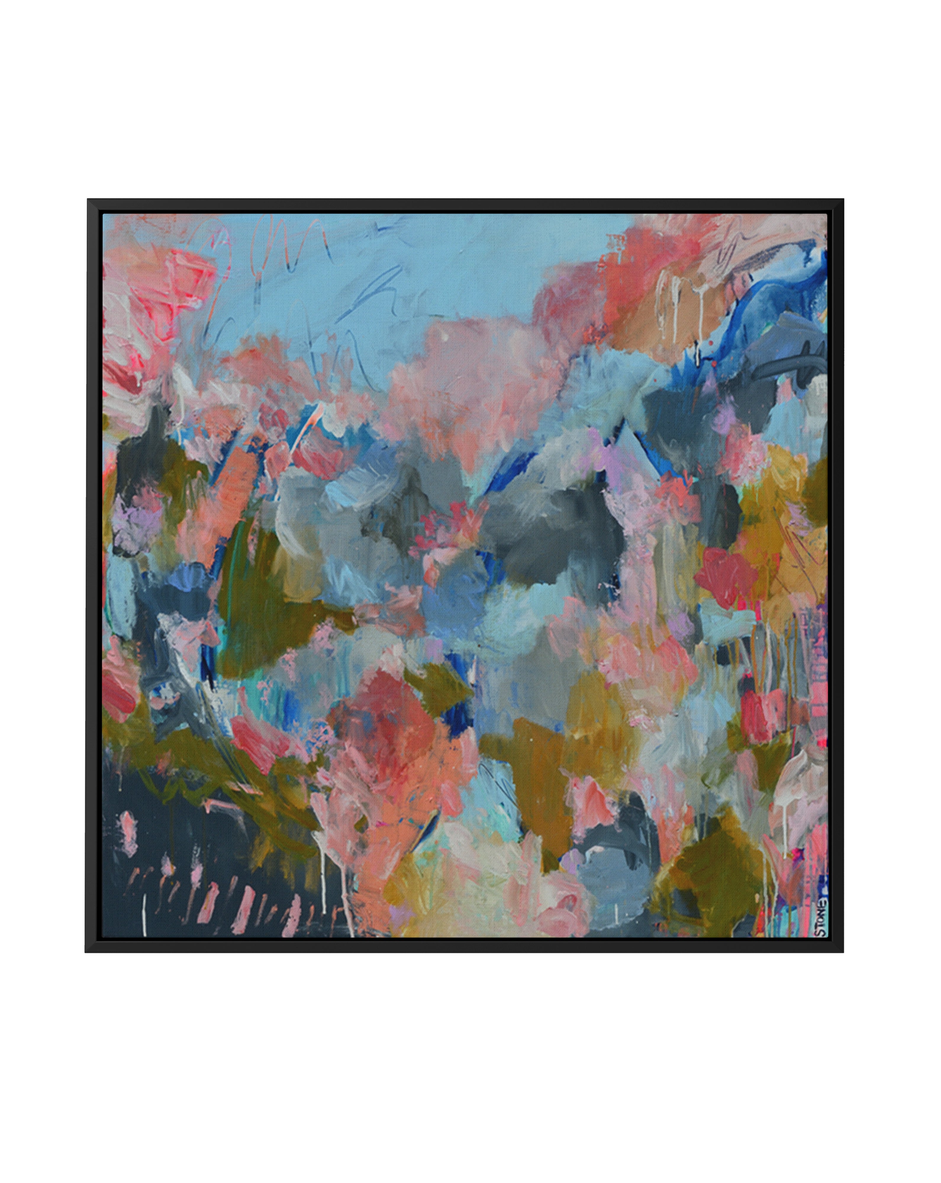 Manyana by Belinda Stone | Framed Canvas Art Print