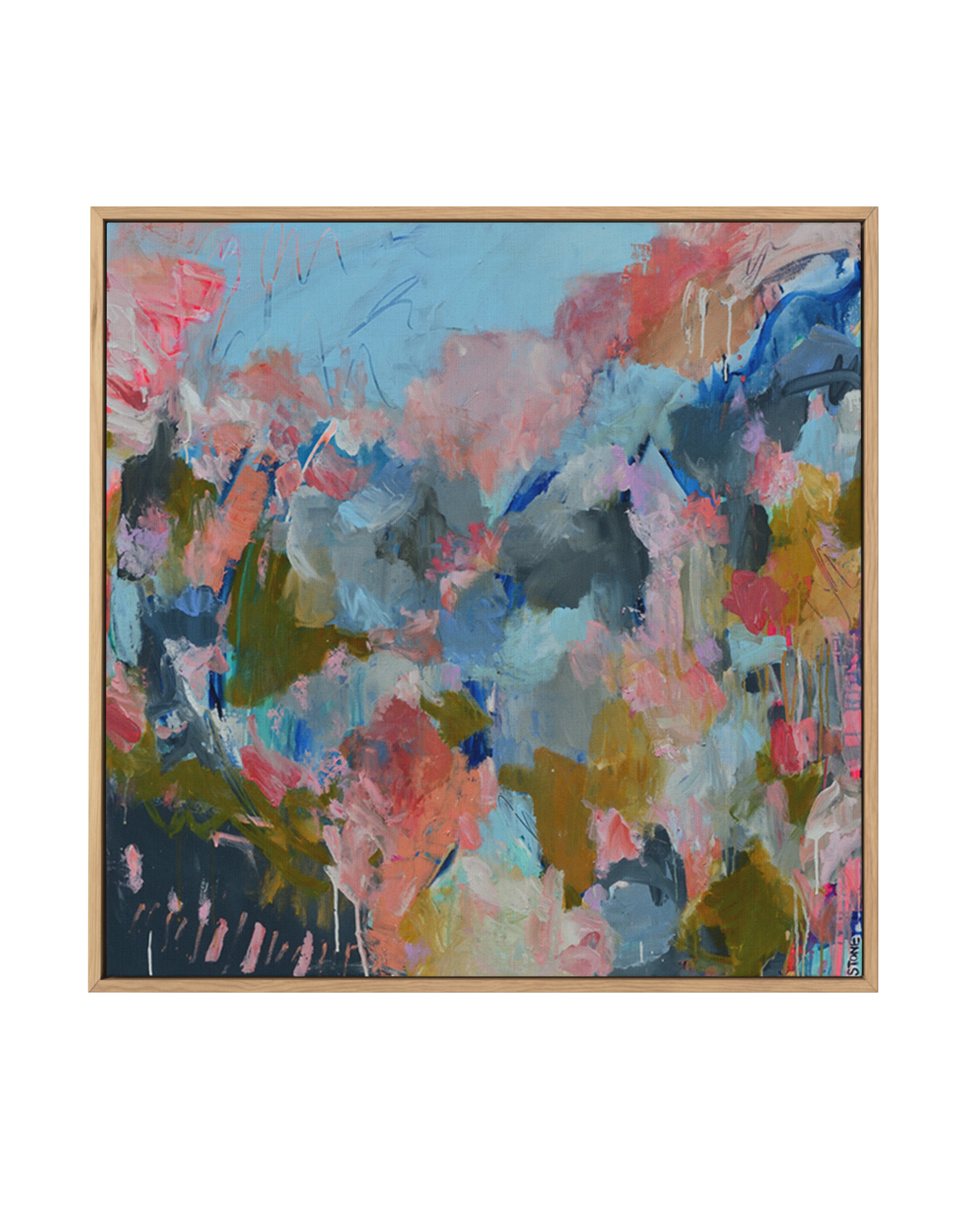 Manyana by Belinda Stone | Framed Canvas Art Print