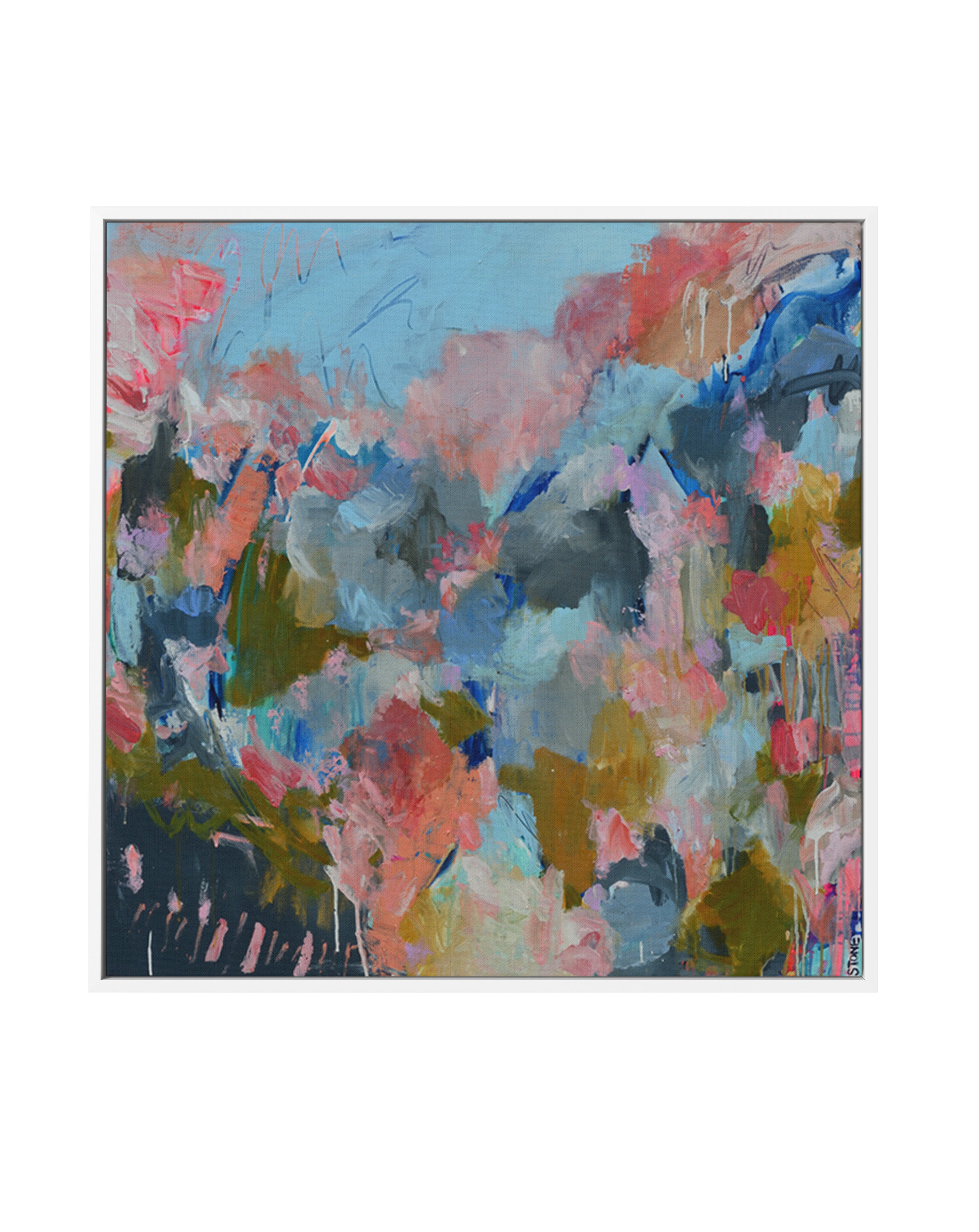 Manyana by Belinda Stone | Framed Canvas Art Print