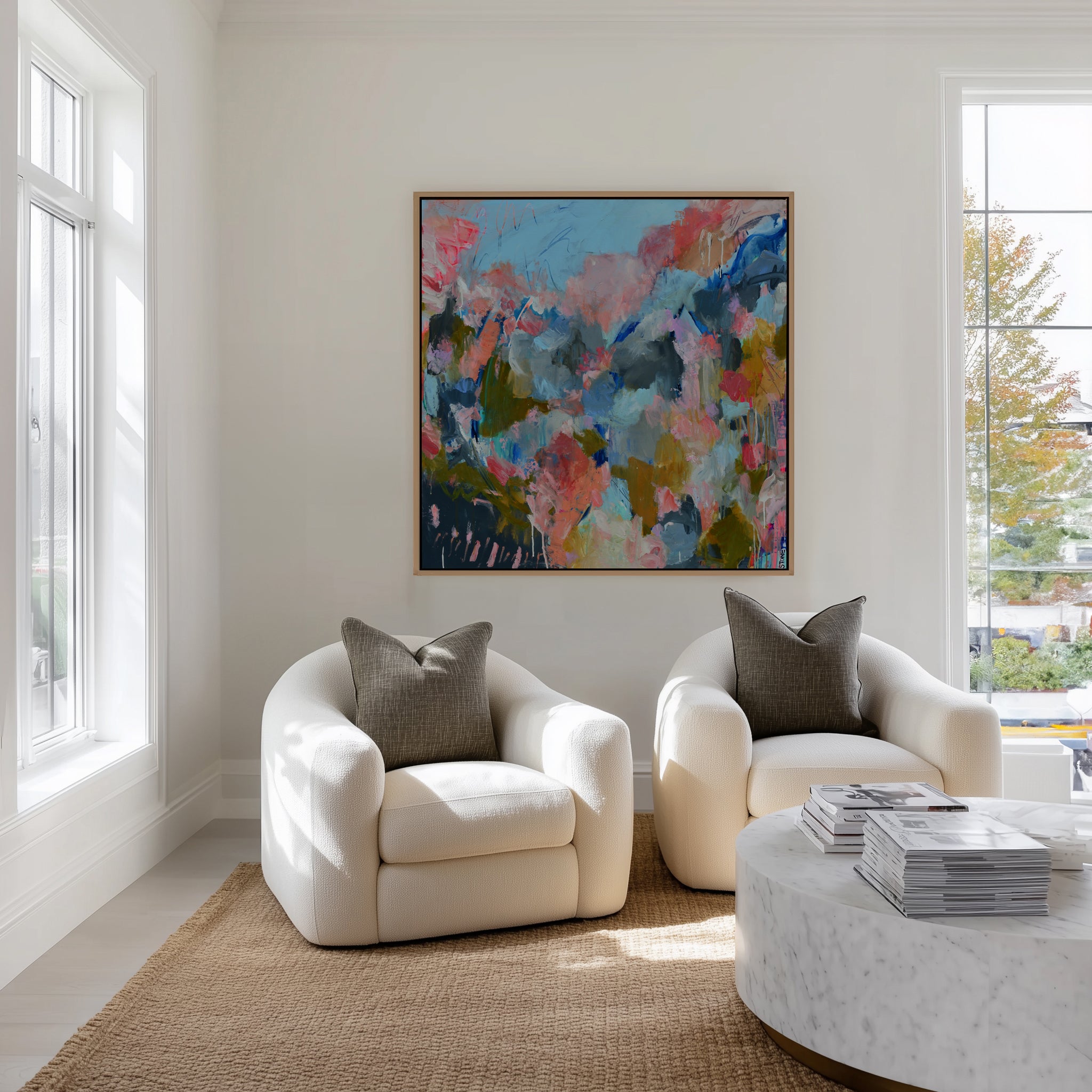 Manyana by Belinda Stone | Framed Canvas Art Print